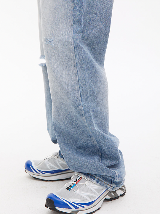 Washed Vintage Loose Denim Jeans