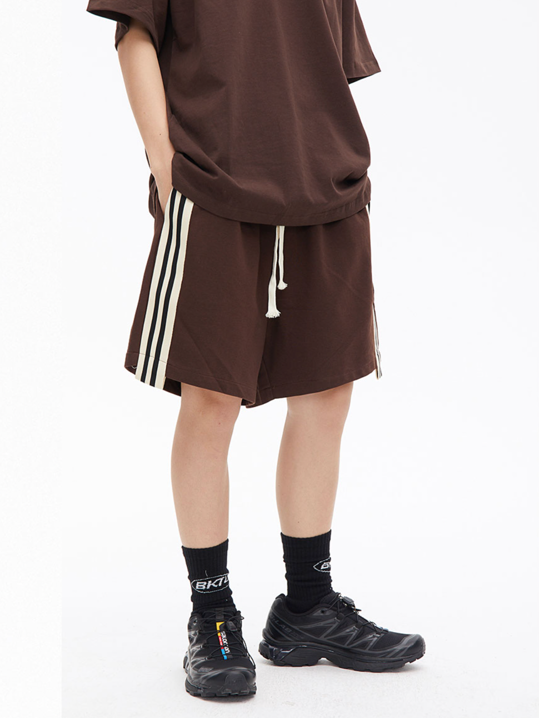 Webbing Stitching Basketball Shorts