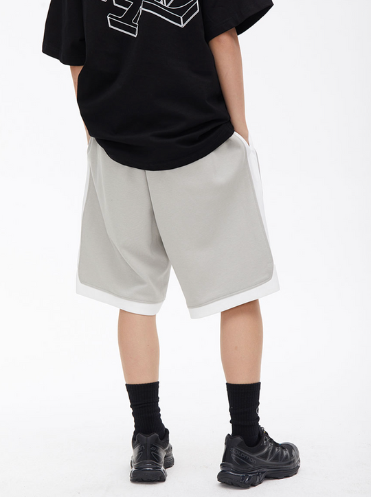 Contrast Color Basketball Shorts