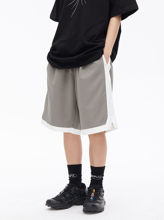 Contrast Color Basketball Shorts