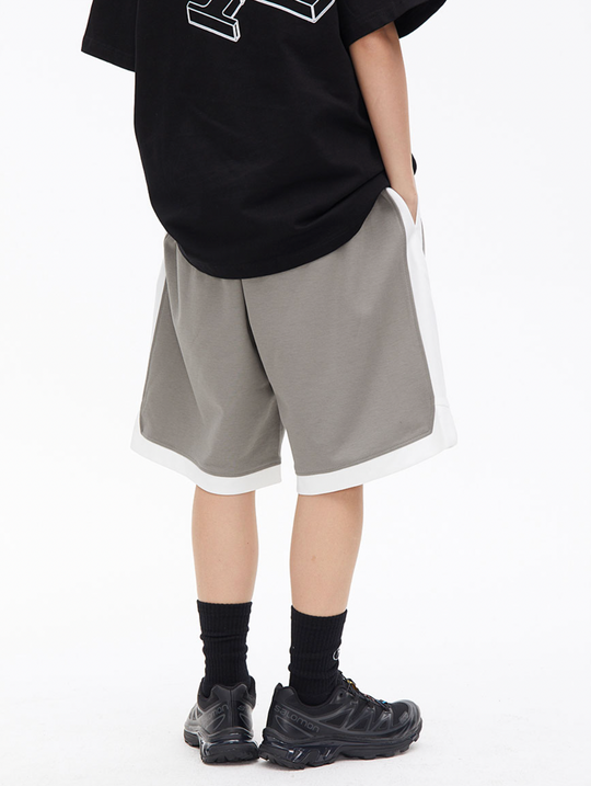 Contrast Color Basketball Shorts