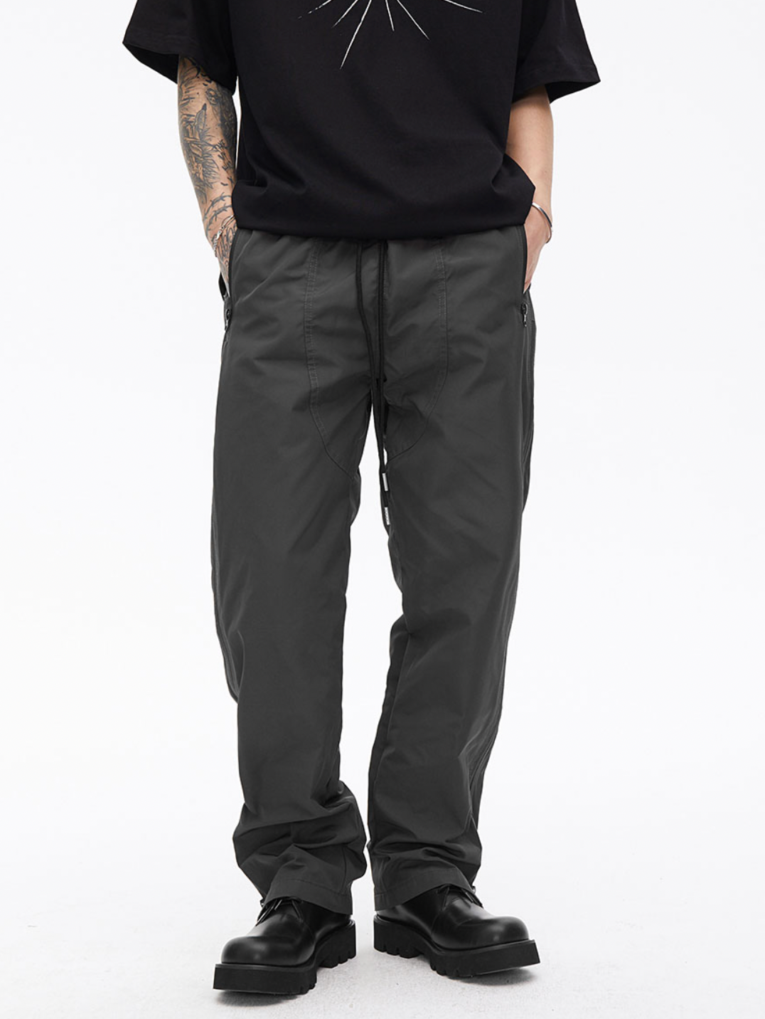 Function Windbreaker Zipper Work Pants