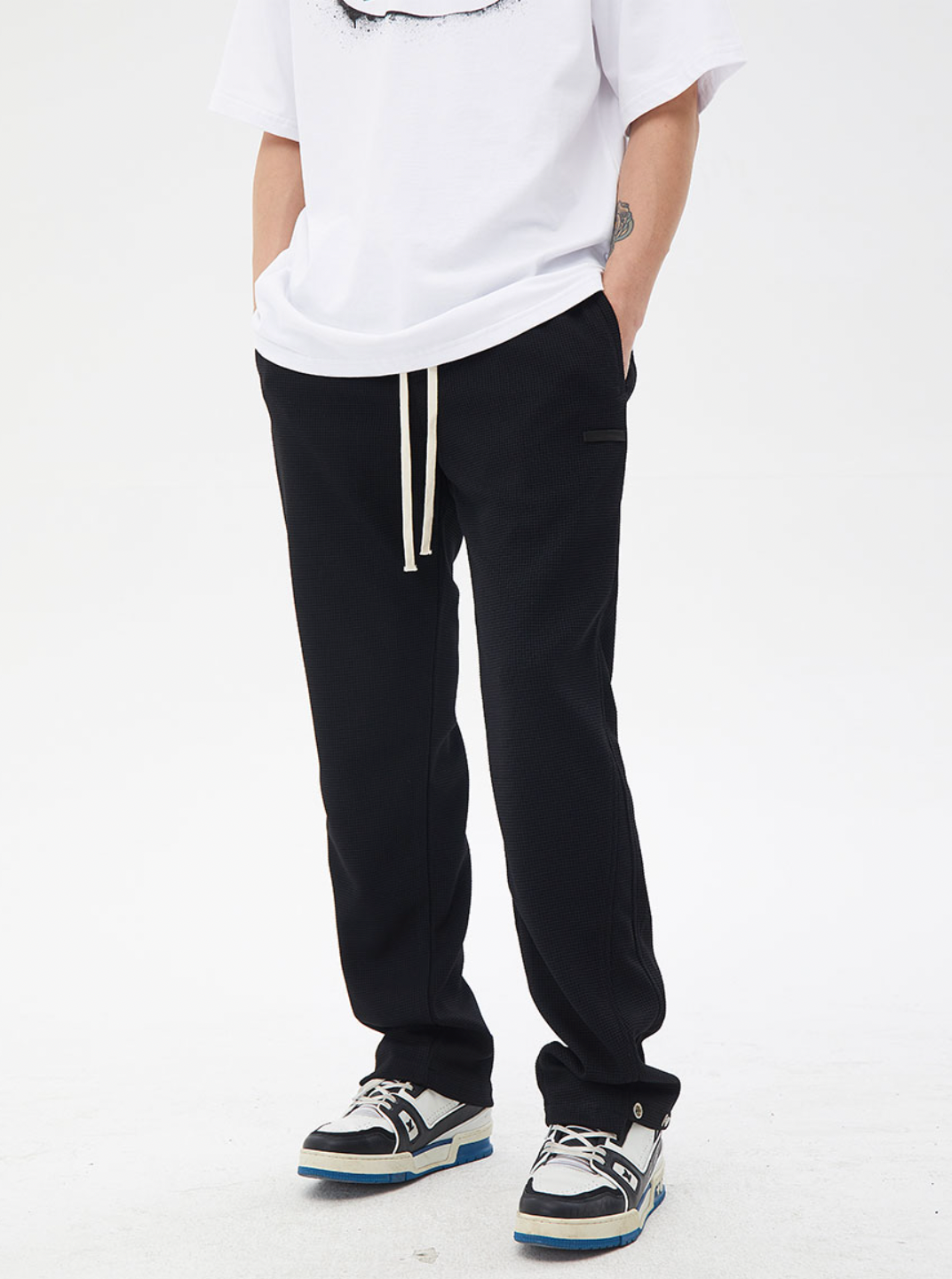 Drawstring Micro Flare Sweatpants
