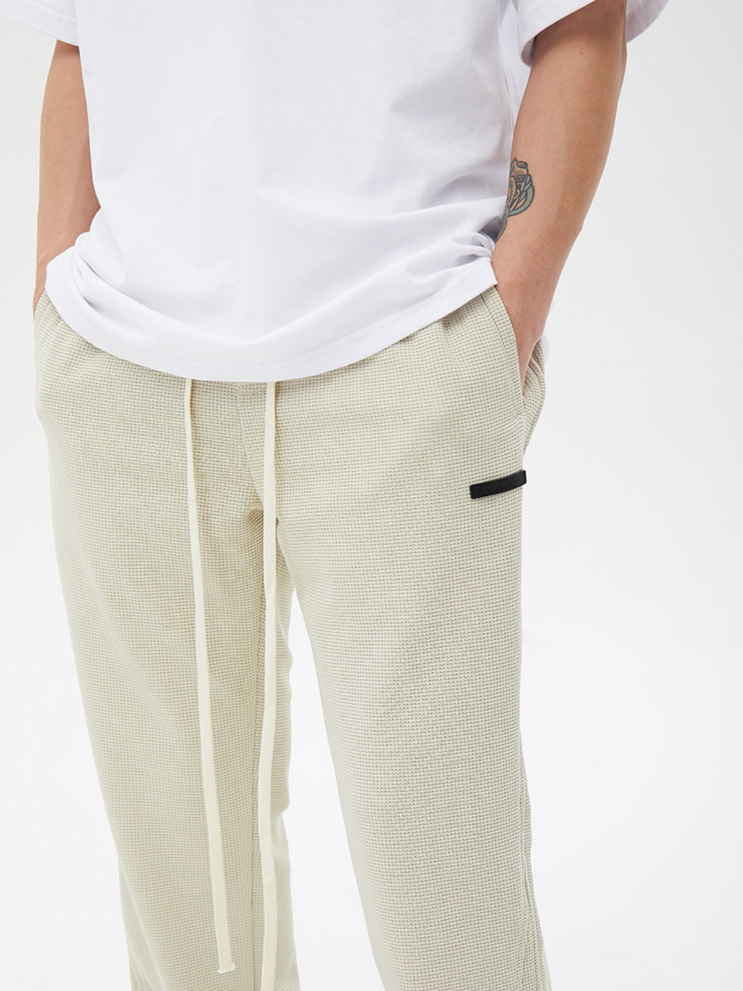Drawstring Micro Flare Sweatpants