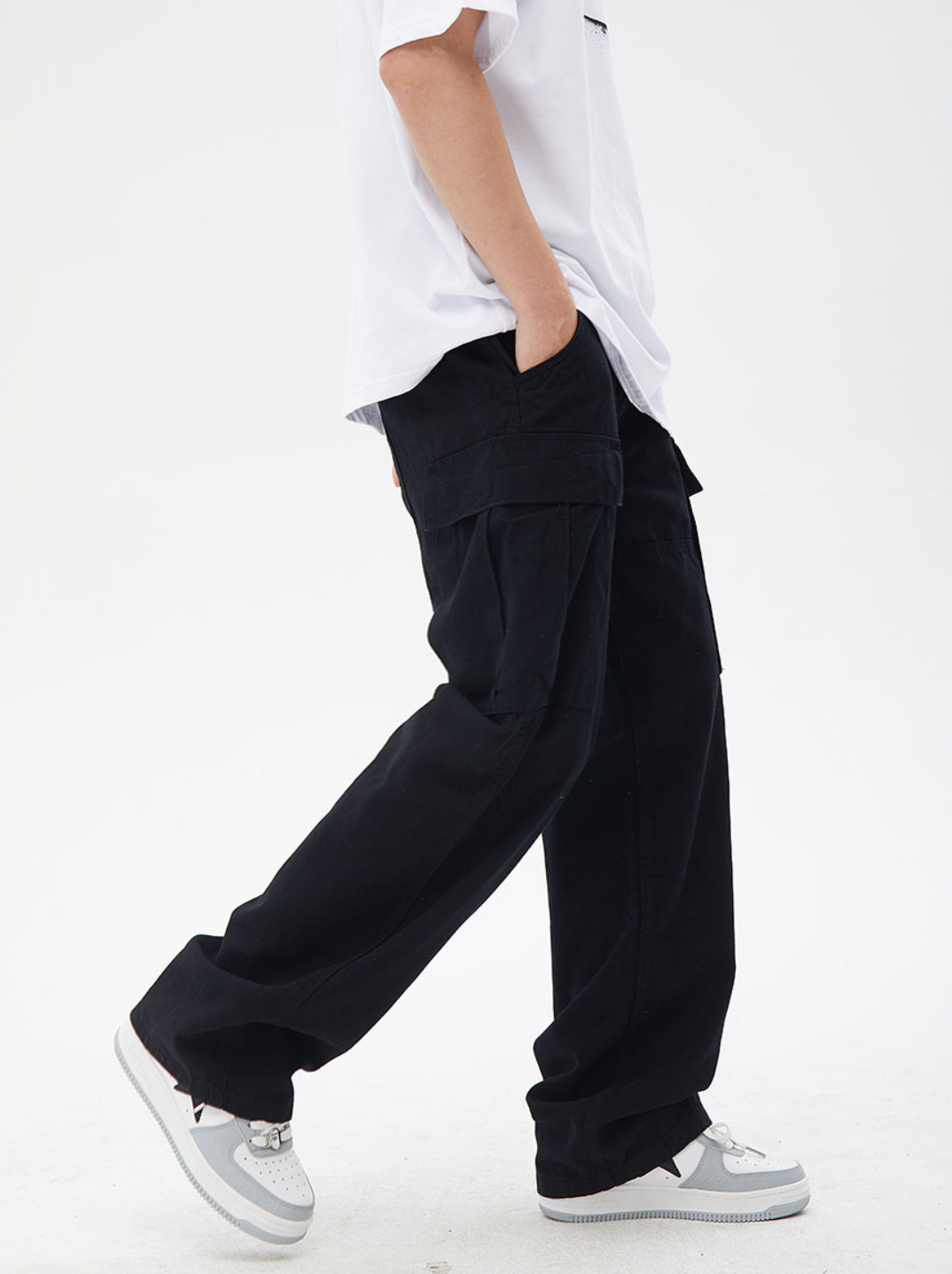 Multi Pocket Washed Work Cargo Pants