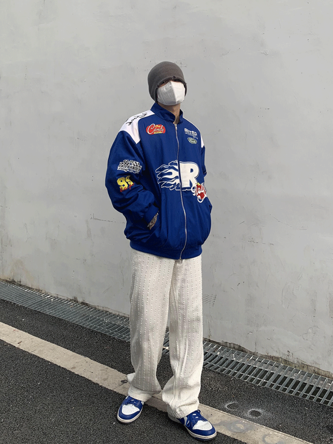 Embroidered Motorcycle Racing Jacket