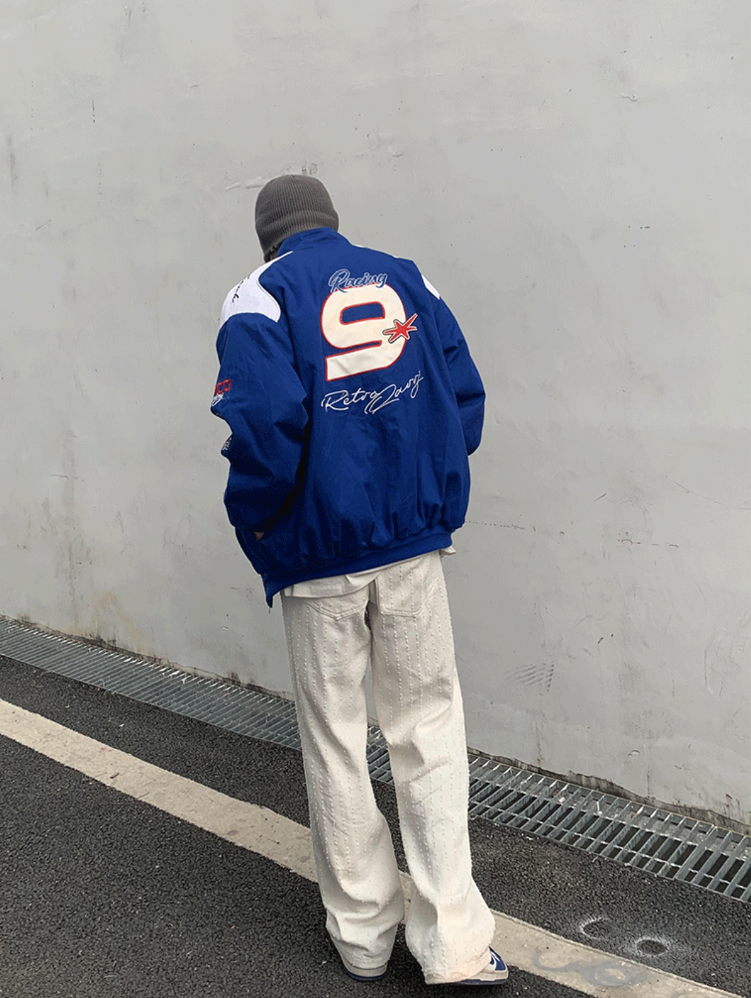 Embroidered Motorcycle Racing Jacket