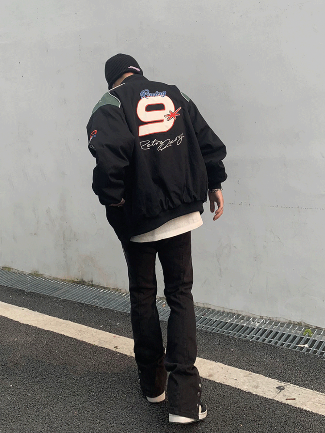 Embroidered Motorcycle Racing Jacket