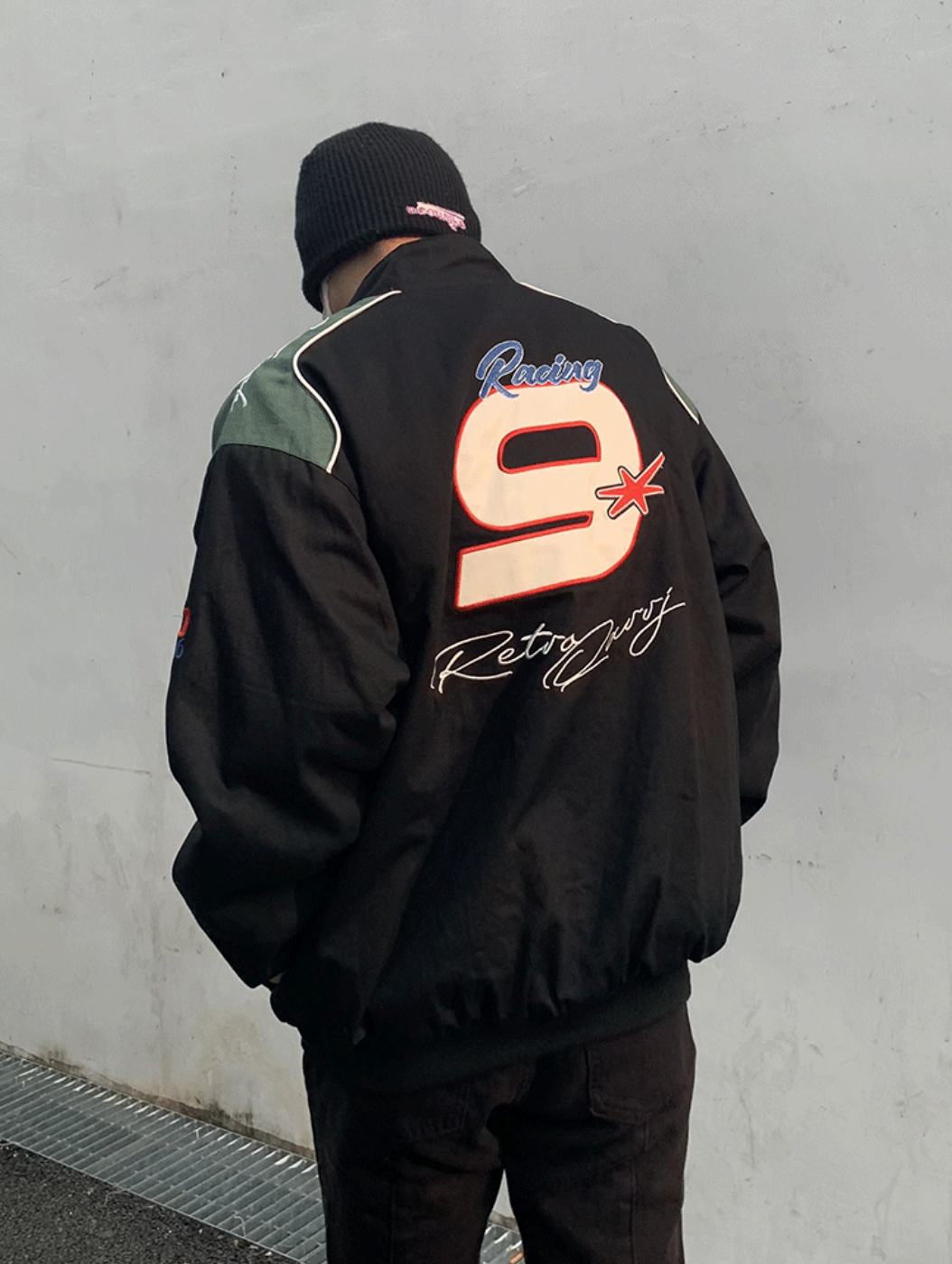 Embroidered Motorcycle Racing Jacket