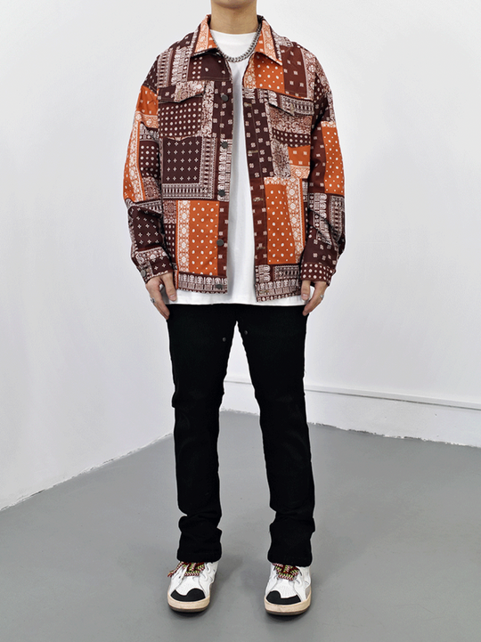 West Coast Cashew Flower Shirt Jacket