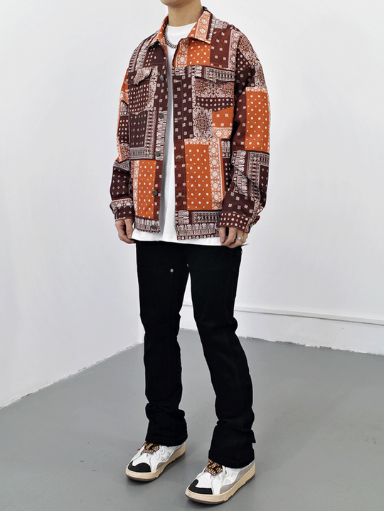 West Coast Cashew Flower Shirt Jacket