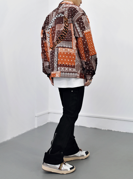 West Coast Cashew Flower Shirt Jacket