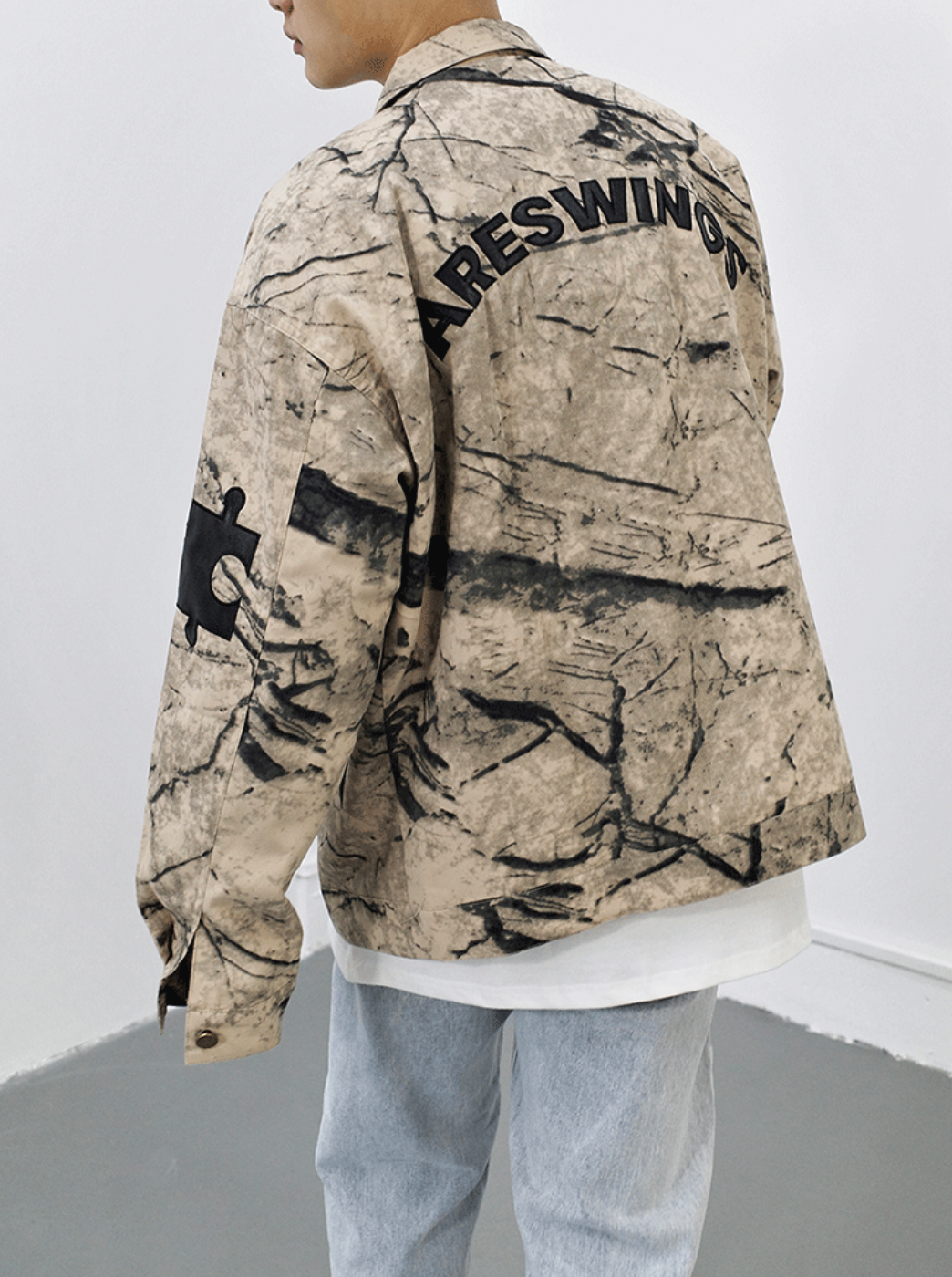 Tie Dye Shirt Jacket