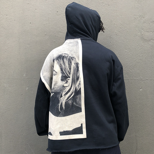 Portrait Old Printed Hoodie