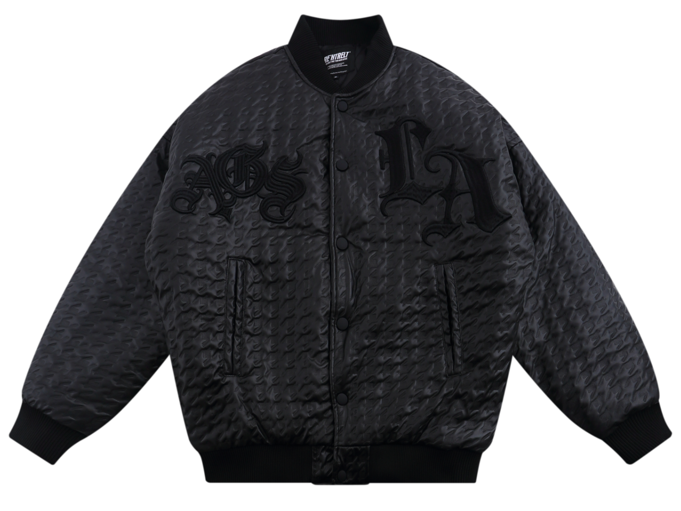 Gothic Word Quilted Varsity Jacket