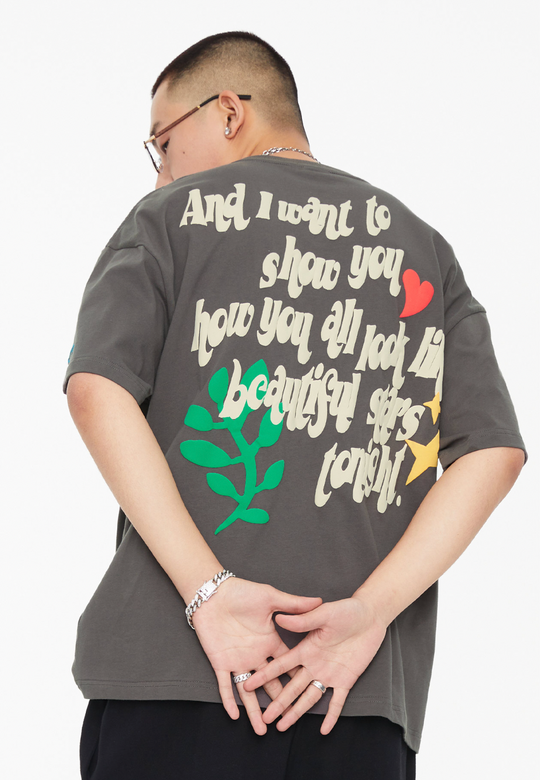 F2CE Foam Full Letter Printing Tee