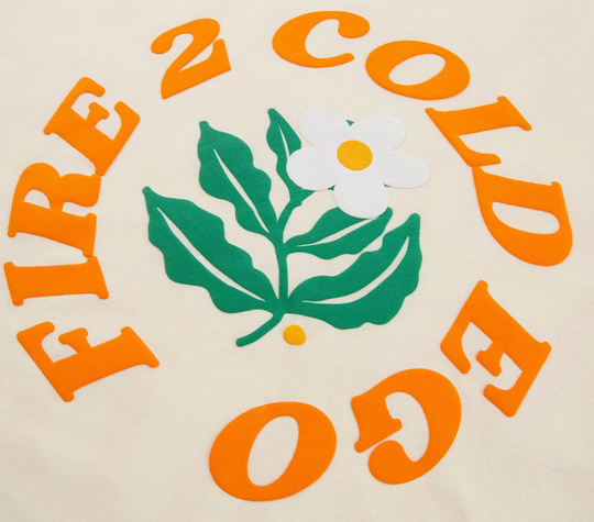 F2CE Foam Print Letters Flower Tee