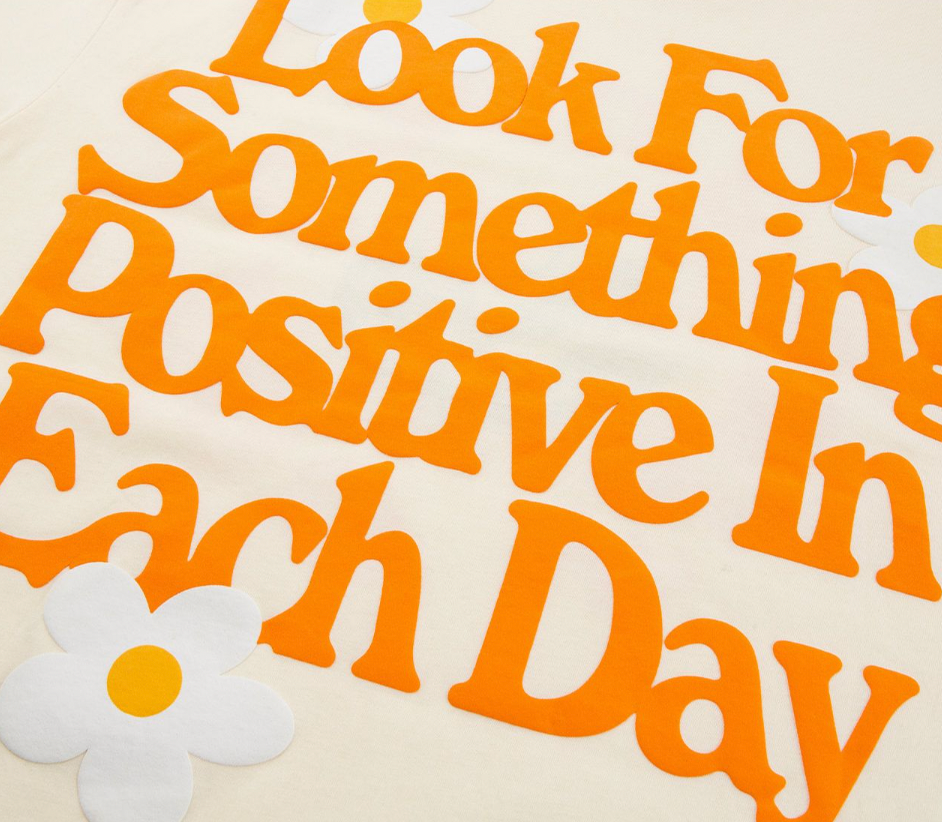 F2CE Foam Print Letters Flower Tee