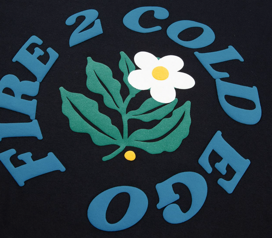 F2CE Foam Print Letters Flower Tee