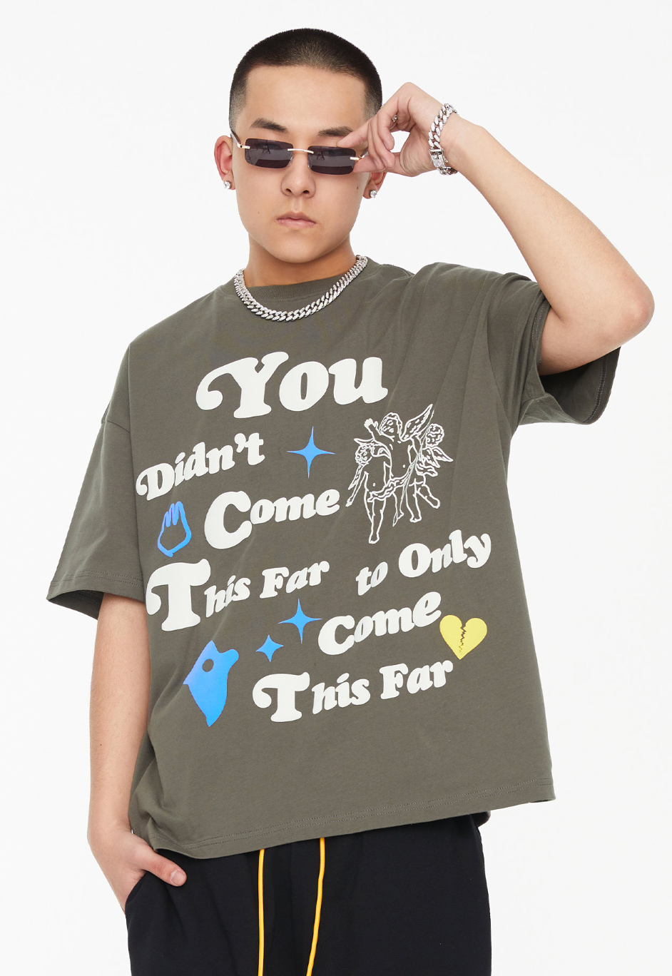 F2CE Foam Letter Angel Print Tee