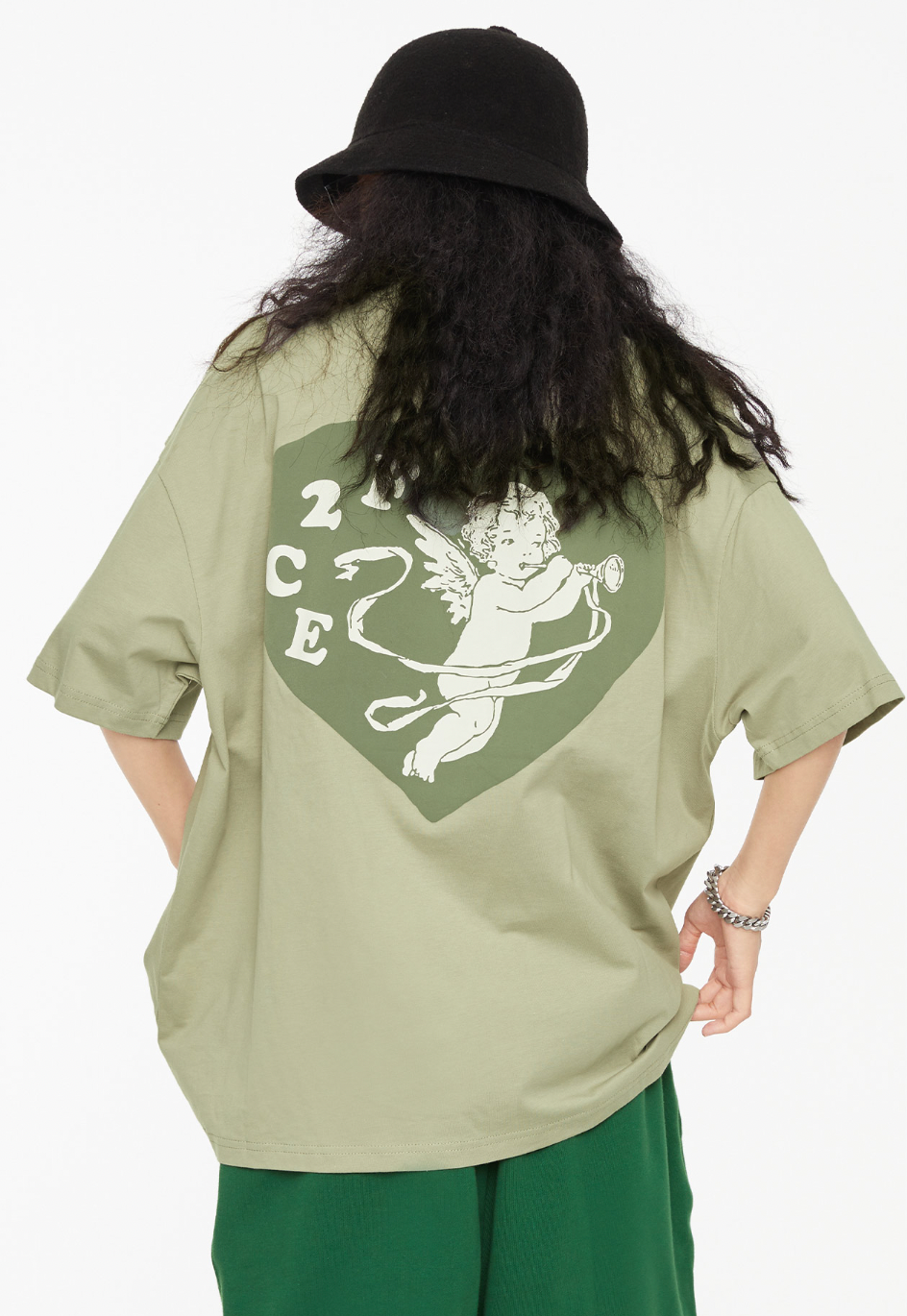 F2CE Love Heart Angel Print Tee