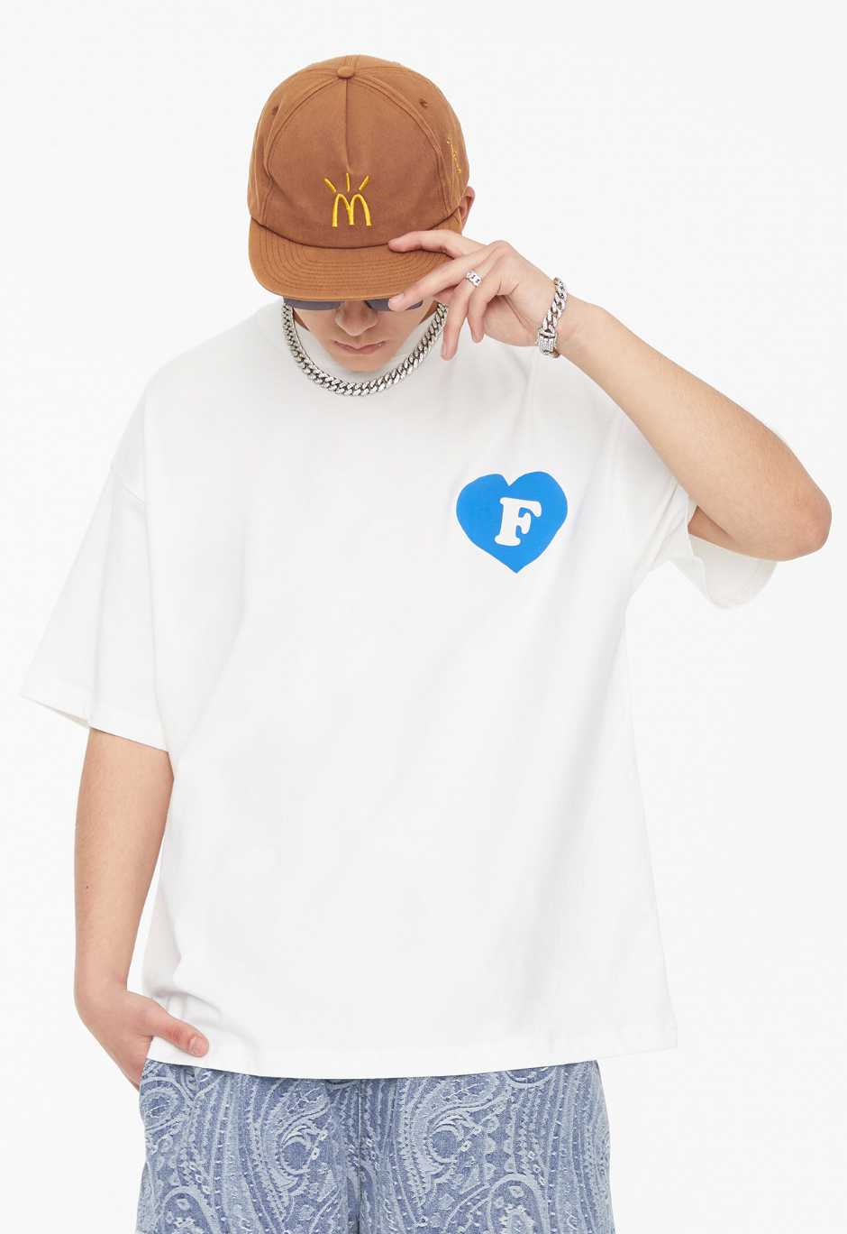 F2CE Love Heart Angel Print Tee