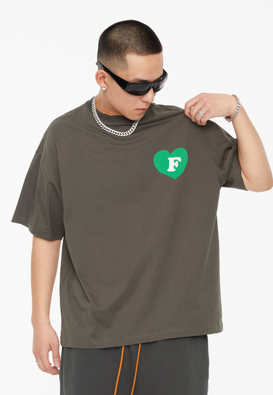 F2CE Love Heart Angel Print Tee