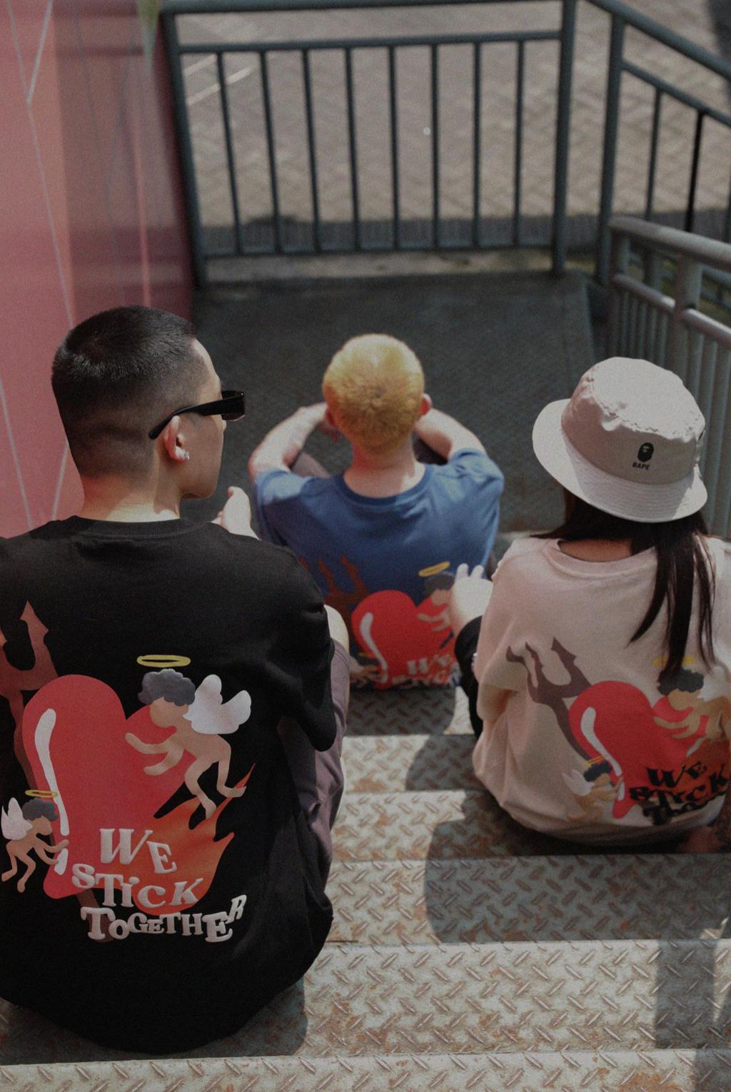 F2CE Foam Letters Printed Angel Tee