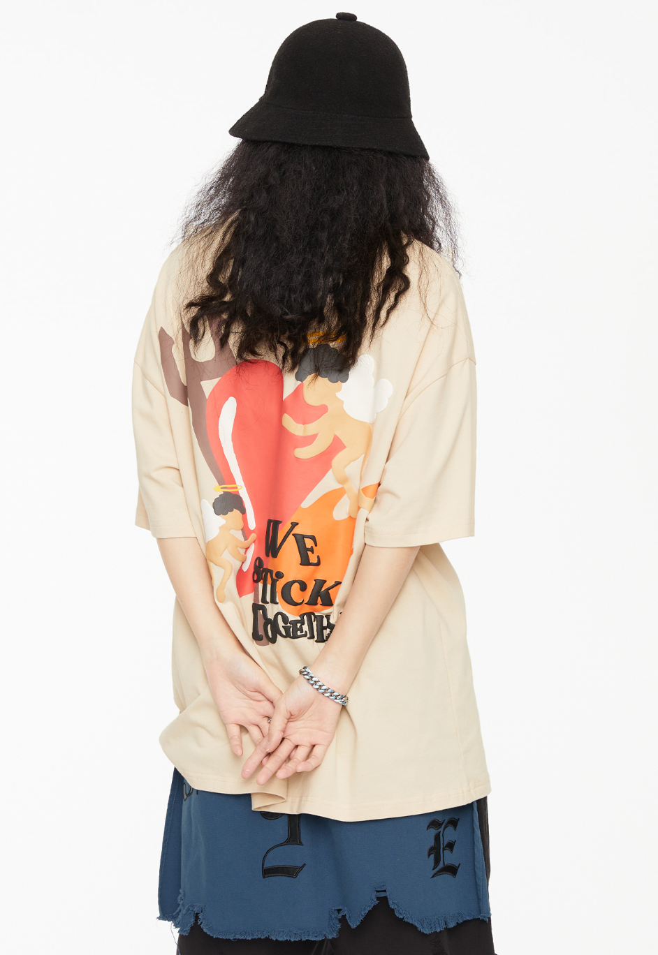 F2CE Foam Letters Printed Angel Tee