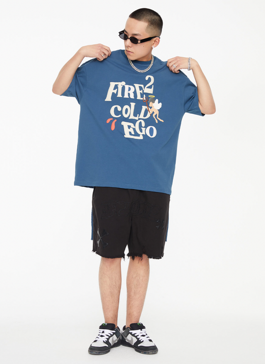 F2CE Foam Letters Printed Angel Tee