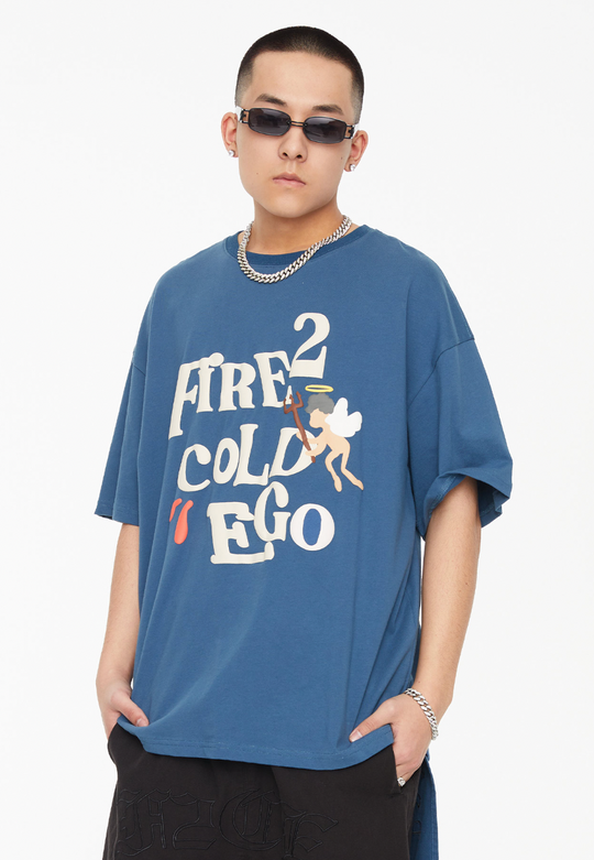 F2CE Foam Letters Printed Angel Tee