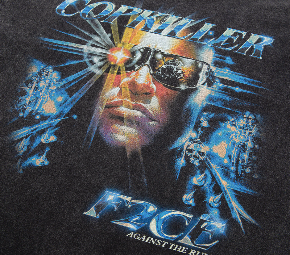 F2CE Vintage Print Washed Tee