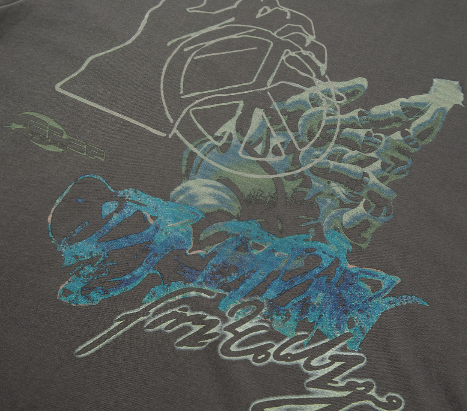 F2CE Peace Graffiti Vintage Print Tee