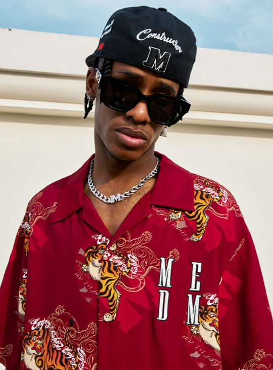 MEDM Tiger Full Printed Short Sleeved Hawaiian Shirt