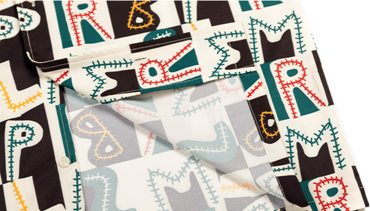 PRBLMS Hand Painted LOGO Checkered Short Sleeved Shirt