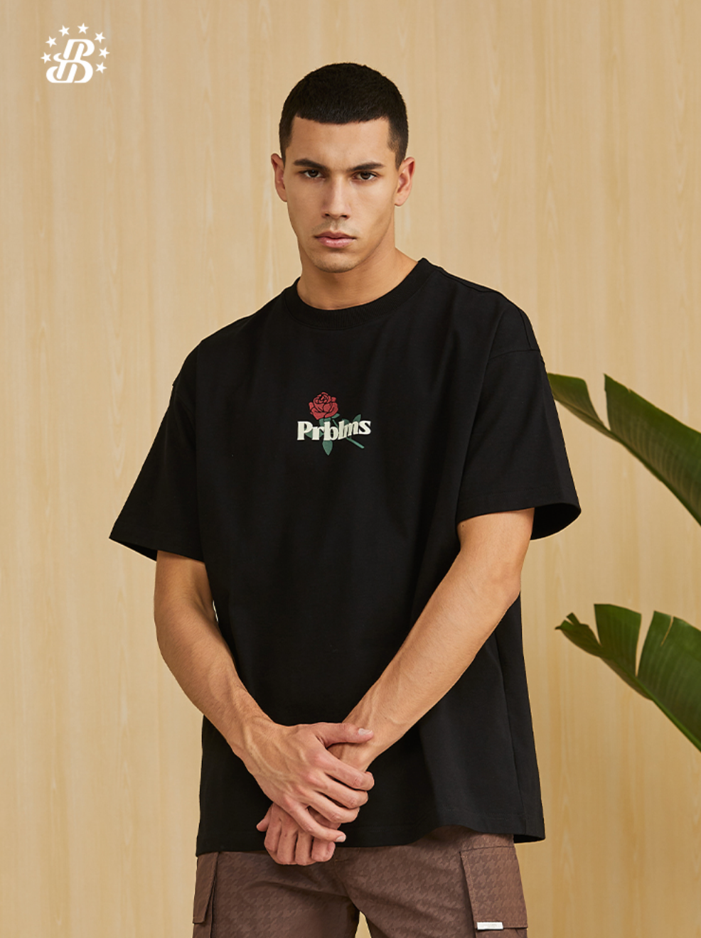 PRBLMS Rose Cartoon Print Tee