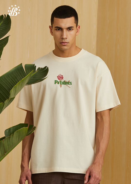 PRBLMS Rose Cartoon Print Tee