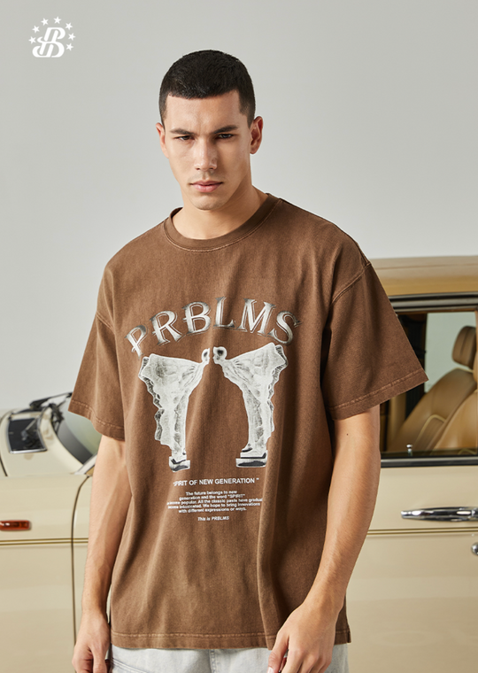 PRBLMS Phantom Flying Wings LOGO Printed Tee