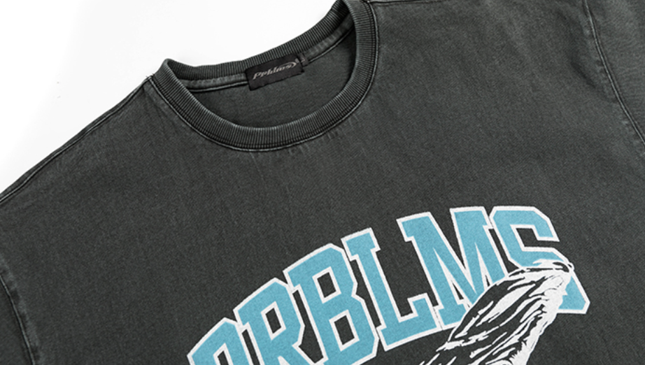 PRBLMS Flying Goddess LOGO Print Washed Tee