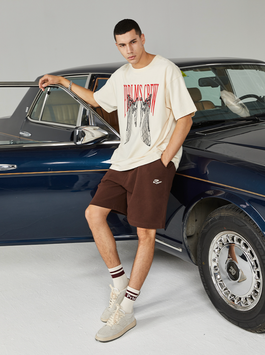 PRBLMS Gothic Double Wing LOGO Printed Tee