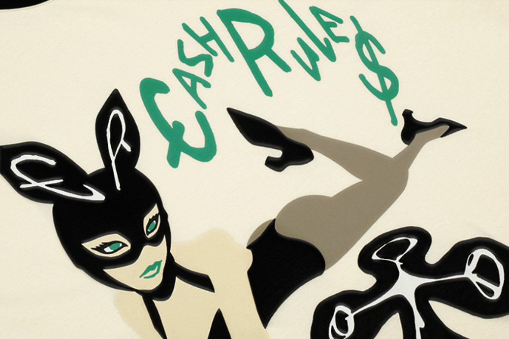 Cashrules Bunny Girl Foam Printing Tee