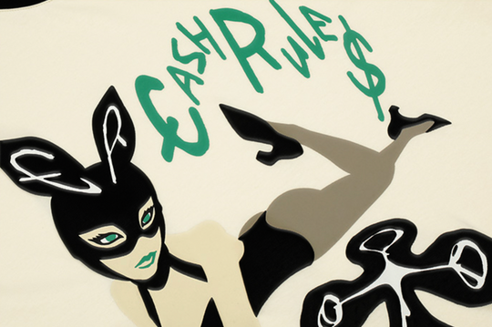 Cashrules Bunny Girl Foam Printing Tee