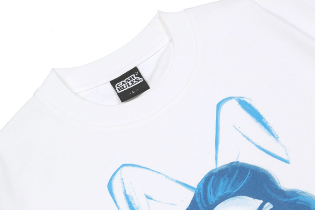 Cashrules Bunny Girl Portrait Print Tee