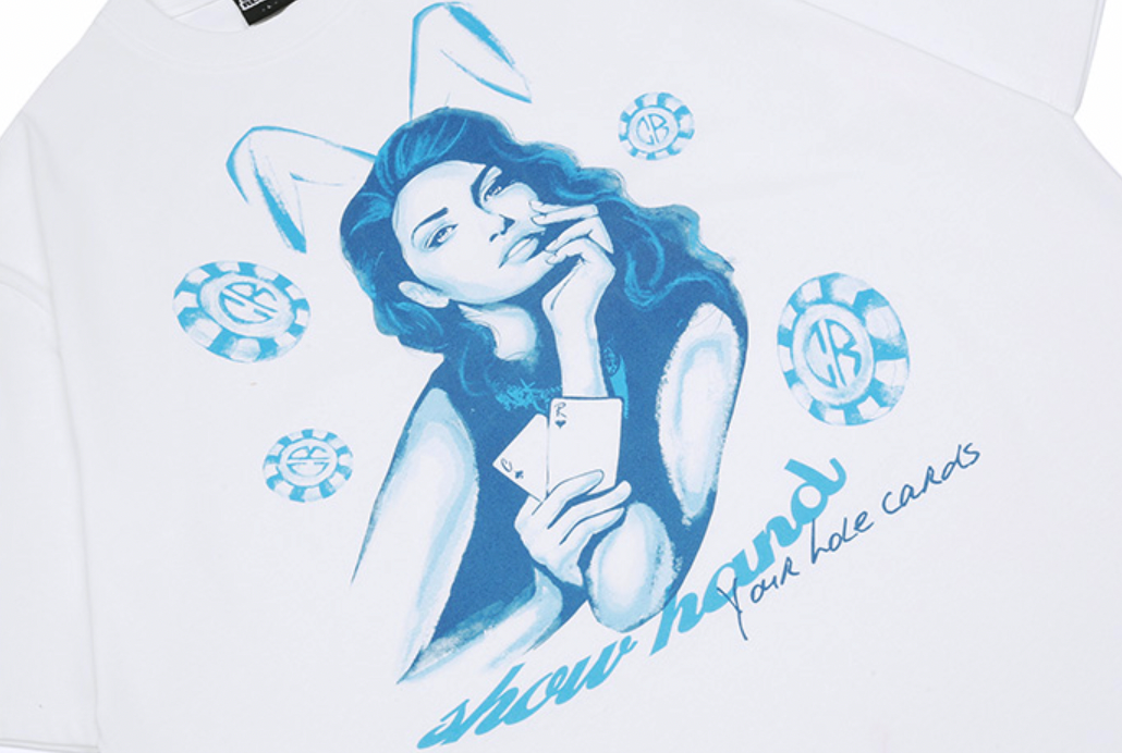 Cashrules Bunny Girl Portrait Print Tee