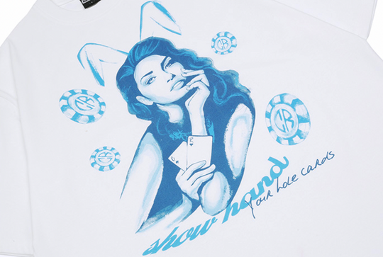 Cashrules Bunny Girl Portrait Print Tee