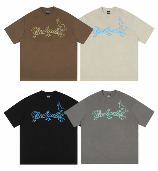 Cashrules Bunny Girl Logo Printing Tee