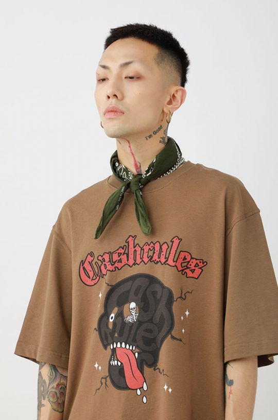 Cashrules Skull LOGO Theme Tee