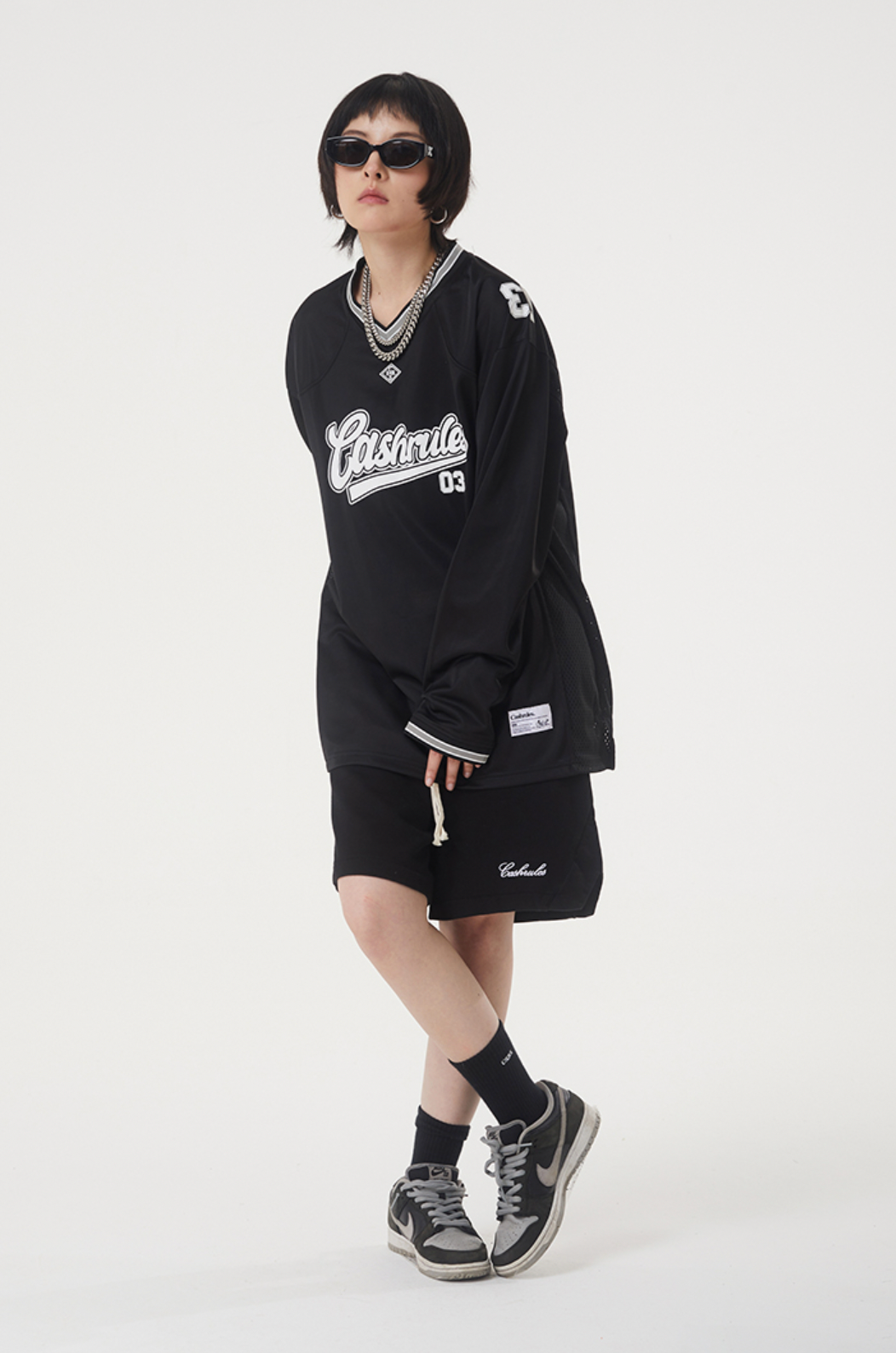 Cashrules Football Logo Long Sleeved Tee