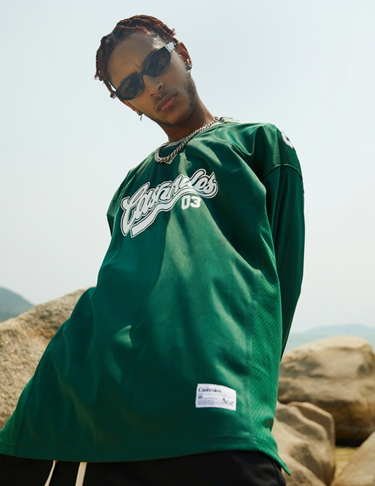 Cashrules Football Logo Long Sleeved Tee