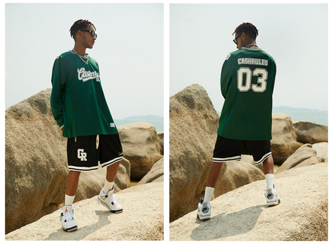 Cashrules Football Logo Long Sleeved Tee